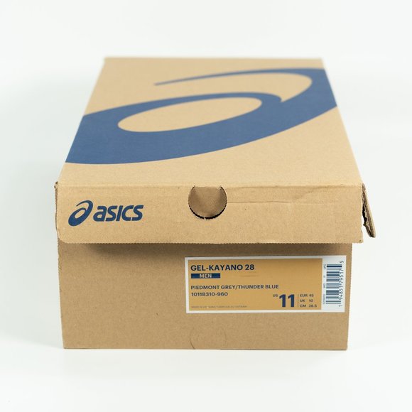 Asics Gel-Kayano 28 'Piedmont Grey Thunder Blue' 1011B310-960 Running Sneakers - Picture 12 of 15